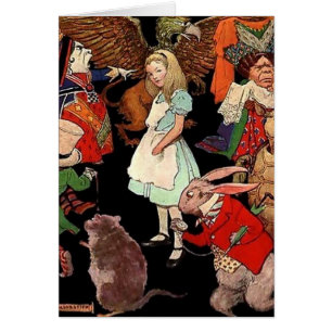 Alice i Wonderland Hälsningskort