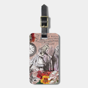 Alice i Wonderland Hatter och kanin Bagagebricka