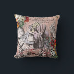 Alice i Wonderland Hatter och kanin Kudde<br><div class="desc">Alice Äventyr i Underlandets originalillustrationer finns i den här gåvan, från Alice tittar genom gardinen, Mad Hatter och White Rabbit. De här bilder kommer från det ursprungliga bokar, där de hade en kanin hål, Mad Tea Party, och ger en fantastisk gåva till Alice i underlandets entusiaster i ditt liv, till...</div>