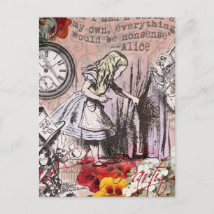 Alice i Wonderland Hatter och Rabbit Vykort