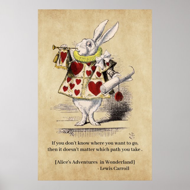 Alice i Wonderland , Herald , Motivational Quote Poster (Framsidan)