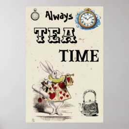 Alice i Wonderland - Herald - Tea Time Poster