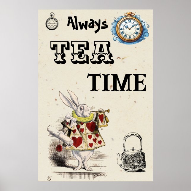Alice i Wonderland - Herald - Tea Time Poster (Framsidan)