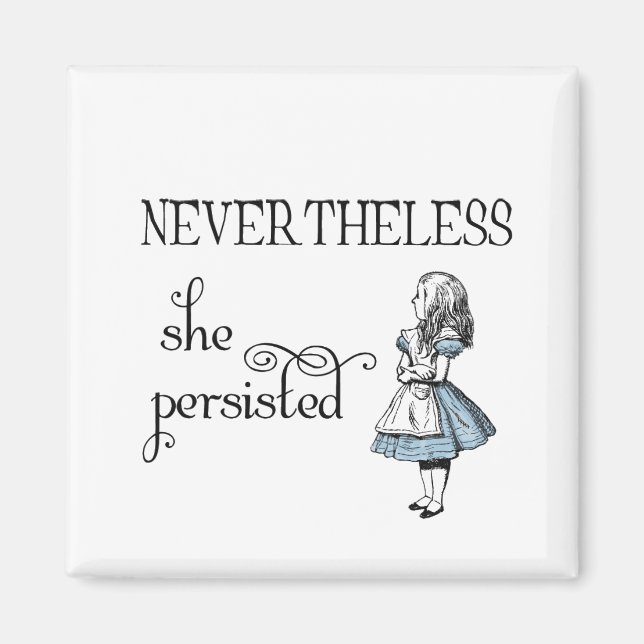 Alice i Wonderland Icke desto mindre Persistent Ma Magnet (Framsidan)