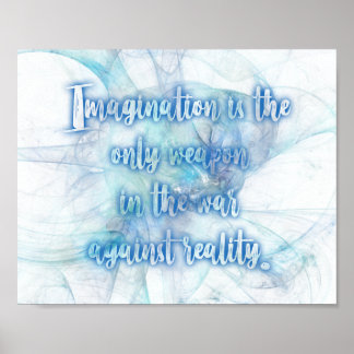 Alice i Wonderland Imagination Vågrät Skriv ut Poster