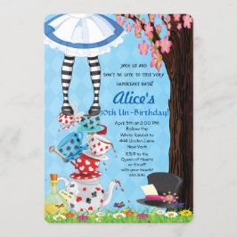 Alice i Wonderland-inbjudningar Inbjudningar