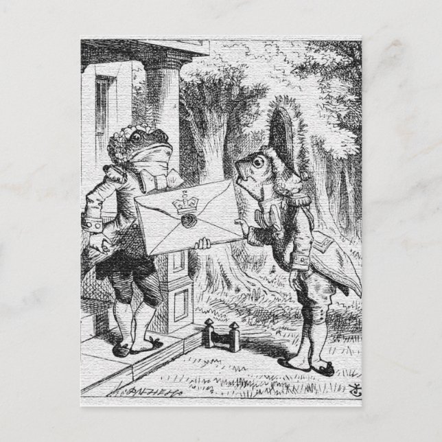Alice i Wonderland John Tenniel Postcard Vykort (Framsida)