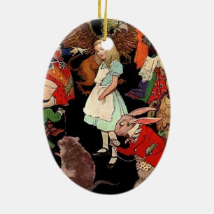 Alice i Wonderland Julgransprydnad Keramik