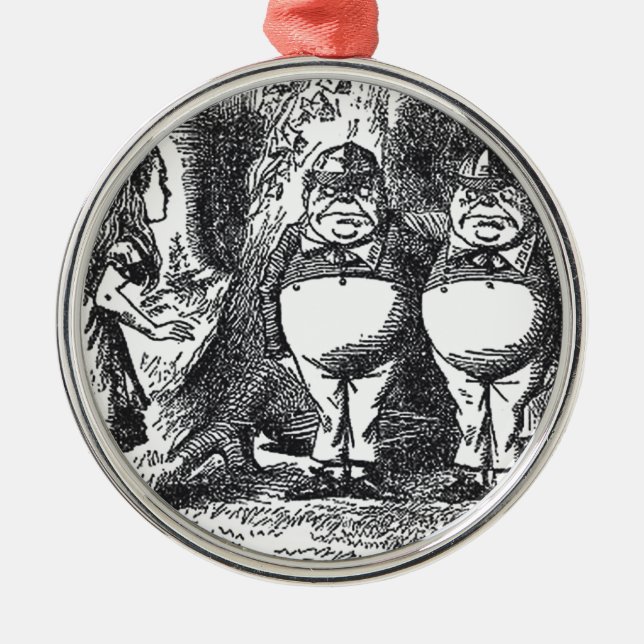 Alice i Wonderland Julgransprydnad Metall (Framsidan)