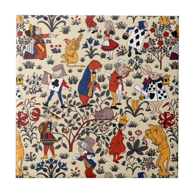 Alice i Wonderland Kakelplatta (Framsidan)