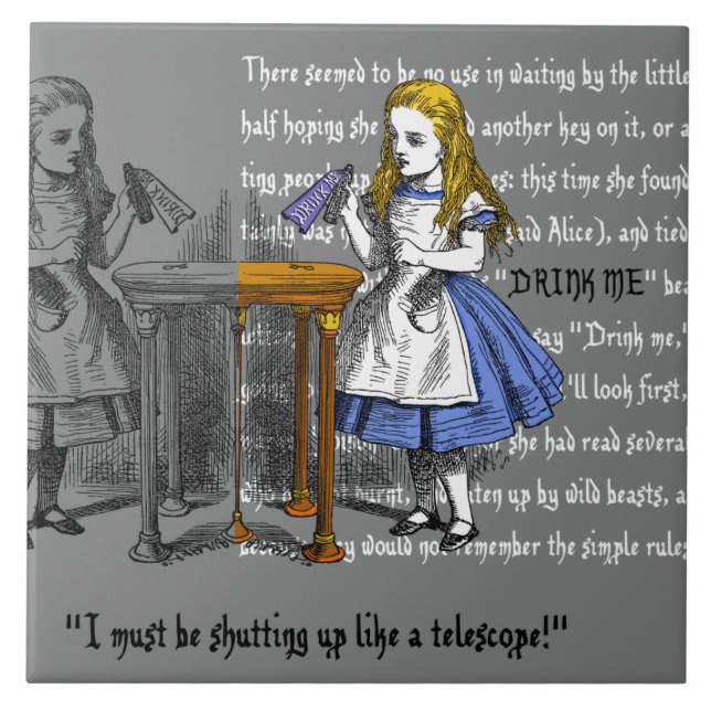 Alice i Wonderland Kakelplatta (Framsidan)