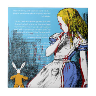 +{ Alice i Wonderland }+ keramiskt Tile Kakelplatta