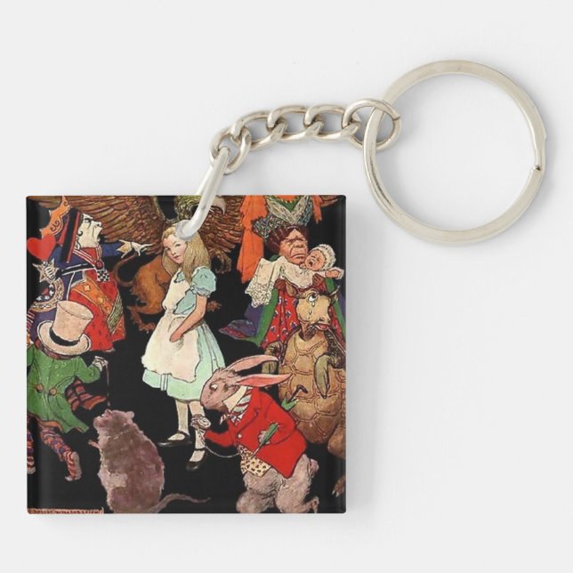 Alice i Wonderland Keychain (Baksidan)