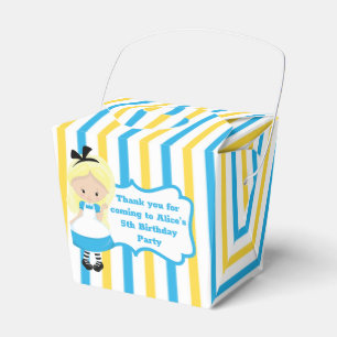 Alice i Wonderland Kids Tea Party Birthday Anpassn Presentaskar