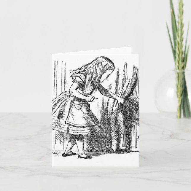 Alice i Wonderland Kort (Framsida)