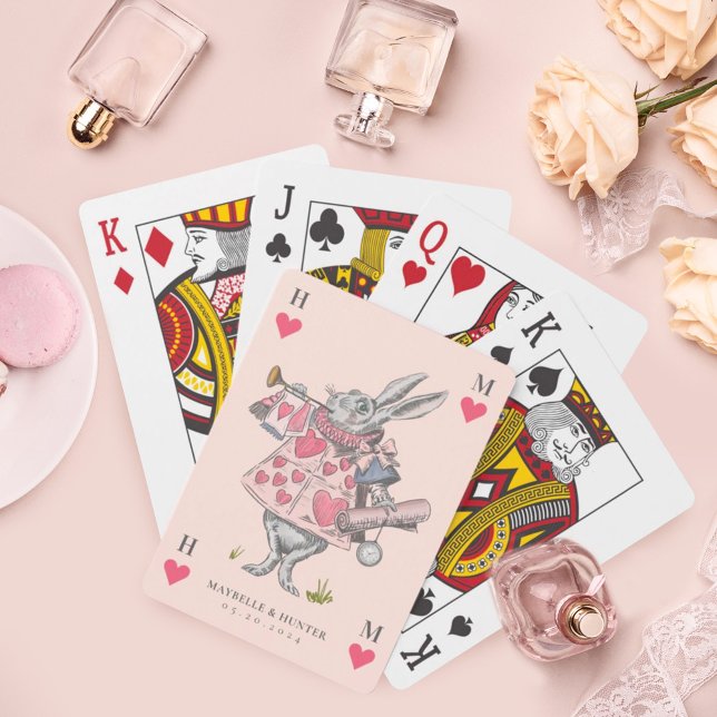 Alice i Wonderland Krona Knave of Hearts Monogram Casinokort (Skapare uppladdad)