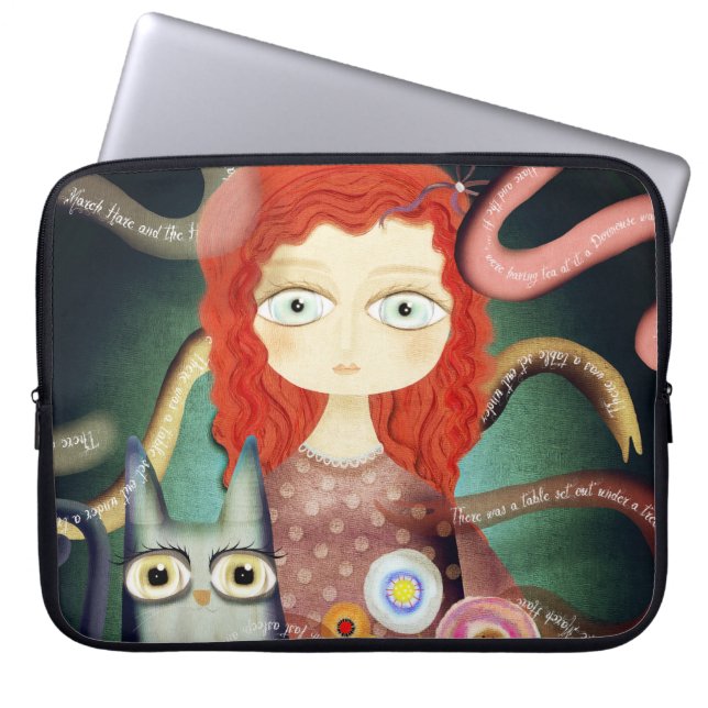 Alice i Wonderland Laptop Fodral (Framsidan)