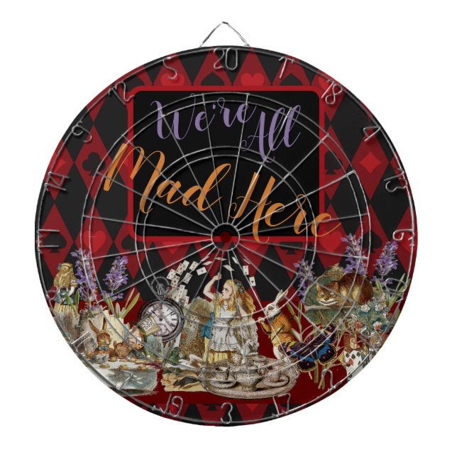 Alice i Wonderland Mad Cheshire Cat Darttavla (Framsidan)