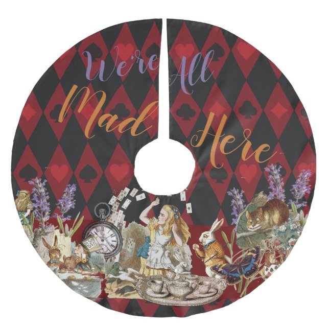 Alice i Wonderland Mad Cheshire Cat Julgransmatta Borstad Polyester (Framsidan)