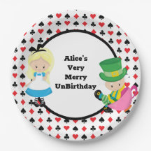 Alice i Wonderland Mad Hatter Card Deck Party