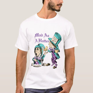 Alice i Wonderland Mad Hatter Funny T Shirt