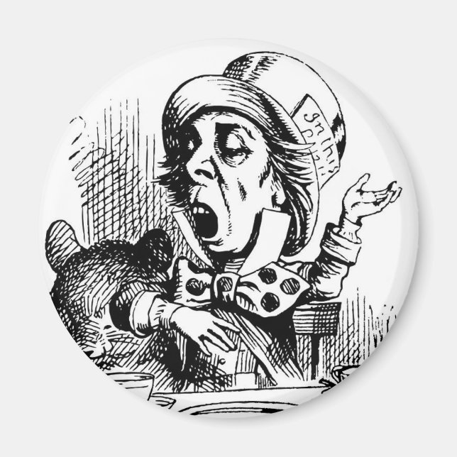 Alice i Wonderland Mad Hatter Magnet (Framsidan)