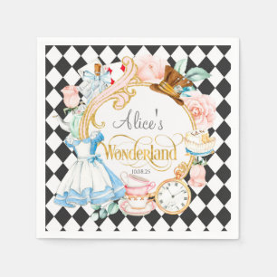 Alice i Wonderland, Mad hatter tea party födelseda Pappersservett