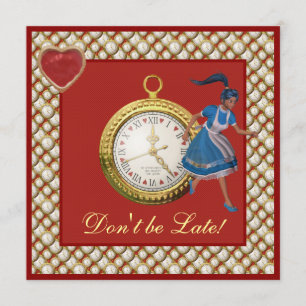 Alice i Wonderland Mad Hatter Tea Party Inbjudning Inbjudningar