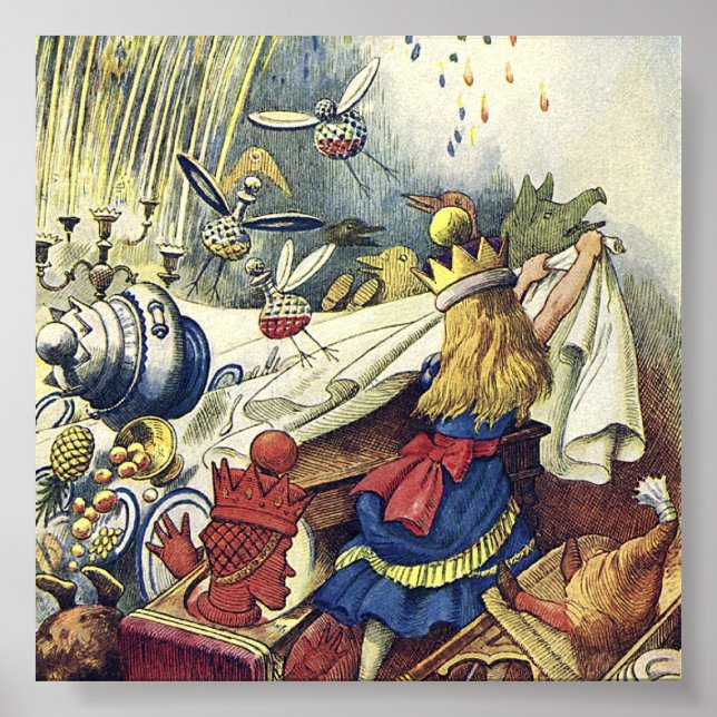 Alice i Wonderland Mad Tea Party 2 Poster (Framsidan)