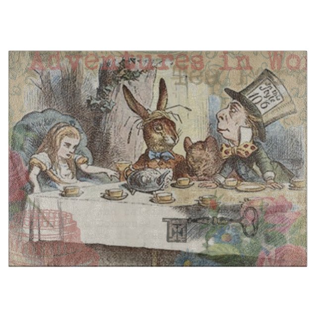 Alice i Wonderland Mad Tea Party Art (Framsidan)