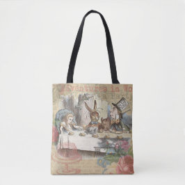 Alice i Wonderland Mad Tea Party Art Tygkasse
