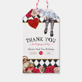 Alice i Wonderland Mad Tea Tack Favor Presentetikett