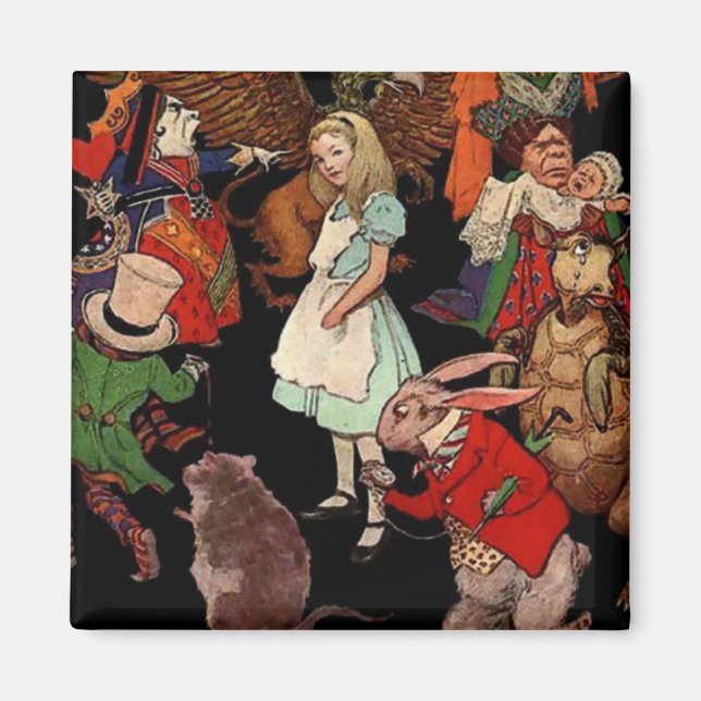 Alice i Wonderland Magnet (Framsidan)