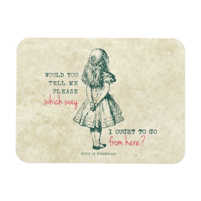 Alice i Wonderland Magnet (Horisontell)