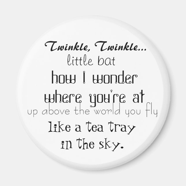 Alice i Wonderland Magnet (Framsidan)