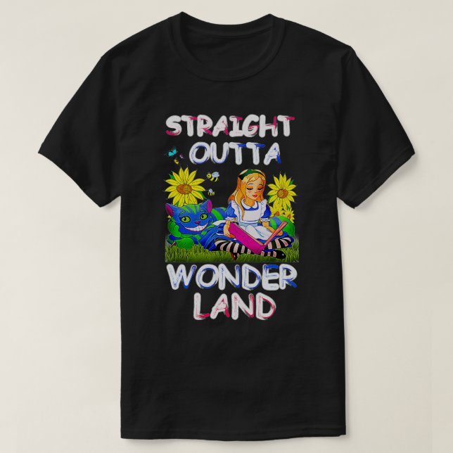 Alice i Wonderland-Manar Women Kids Rak Outta  T Shirt (Design framsida)