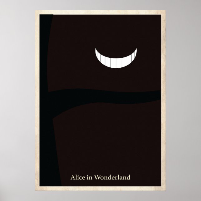 Alice i Wonderland Minimalist Poster (Framsidan)