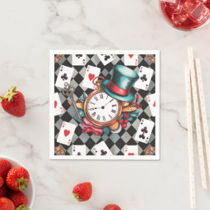 Alice i Wonderland Mönster Pappersservett