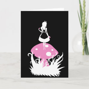 Alice i Wonderland Mörk Card Kort
