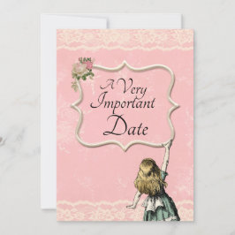 Alice i Wonderland, mycket viktigt Bröllop Spara Datumet