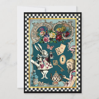 Alice i Wonderland Note Card Tack Kort