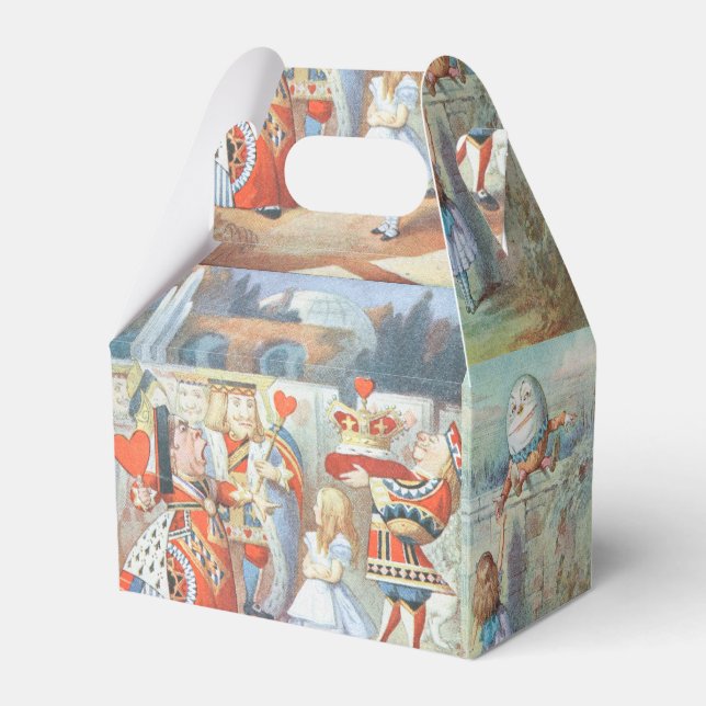 Alice i Wonderland och genom Tittar glas Presentaskar (Framsidan Sidan)