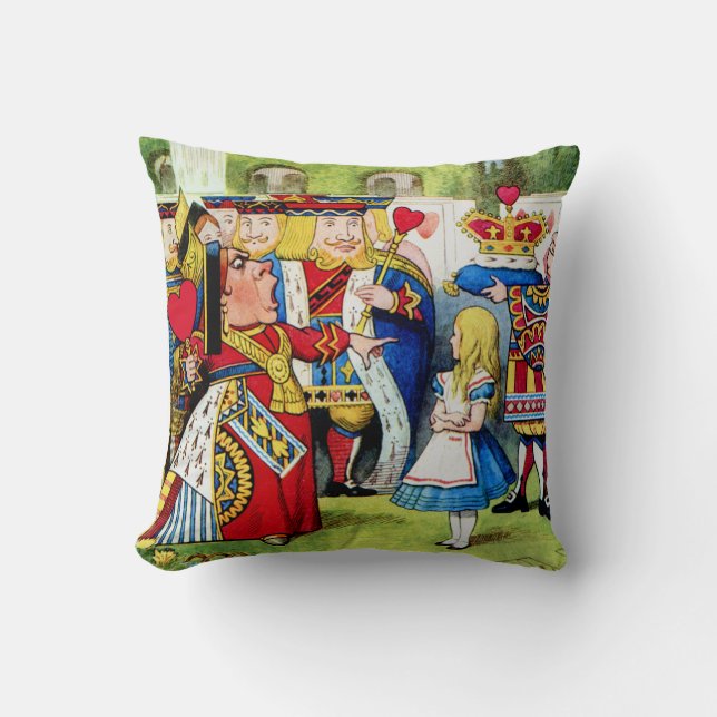 Alice i Wonderland och Hearts drottning Kudde (Framsida)