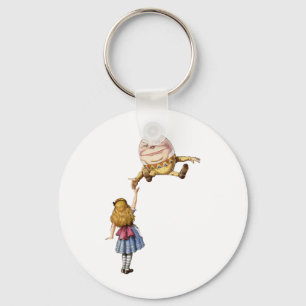 Alice i Wonderland och Humpty Dumpty Nyckelring