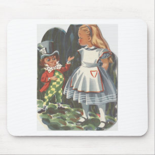 Alice i Wonderland och Mad Hatter Musmatta