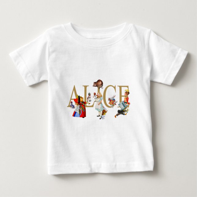 ALICE I WONDERLAND OCH VÄNNER TEE (Framsida)