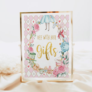 Alice i Wonderland OFF MED HER GIFTS-signatur Poster