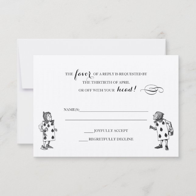 Alice i Wonderland OSA Responcard (Framsida)