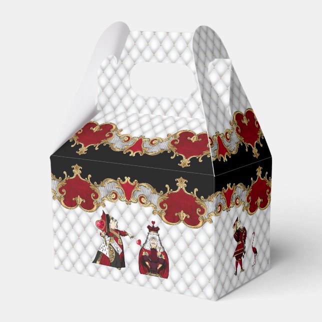 Alice i Wonderland på Crimson and White Presentaskar (Framsidan Sidan)