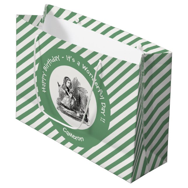 Alice i Wonderland Party - Alice och Kitten (Framsidan Vinklad)